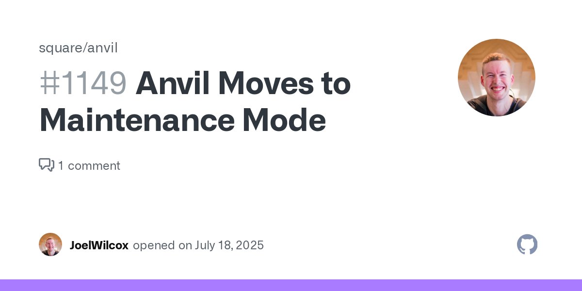 github_skydoves's tweet card. Hey all! We wanted to share an update on the state and future of Anvil. We previously published a roadmap covering the major work we had planned, including K2 support and making Anvil a standalone ...