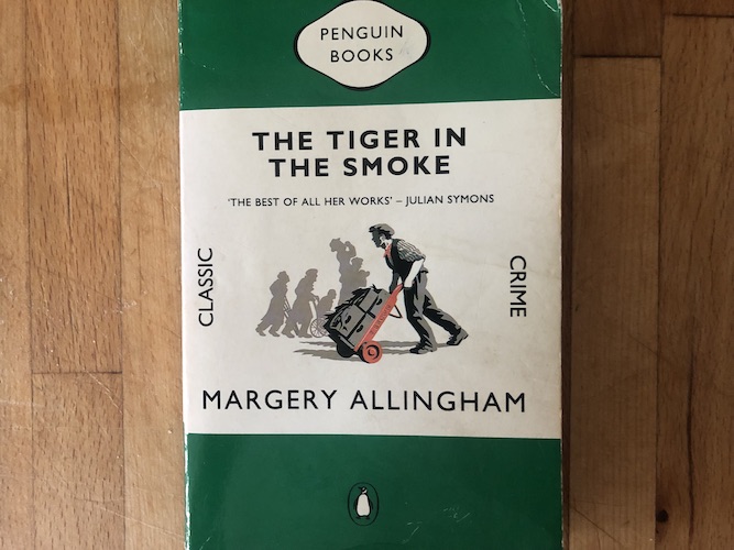 VaneWriter's tweet card. Crime queen Margery Allingham brought to life a post-war London of bereavement and peasoupers in her 1952 novel