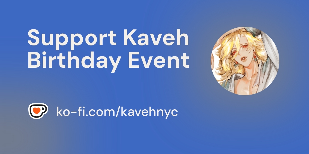 KavehNYC's tweet card. Support Kaveh Birthday Event
