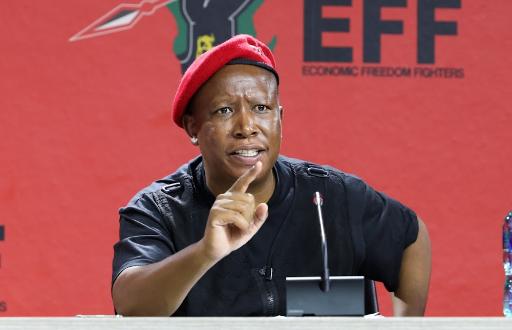 sompisi_g's tweet card. The EFF leader is trying to force us into a choice between two futures, writes Mdumiseni Ntuli