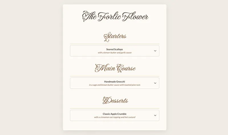 utilitybend's tweet card. Learn to style HTML elements in this customizable select tutorial. Create beautifully categorized dropdowns, like a restaurant menu, using modern CSS.