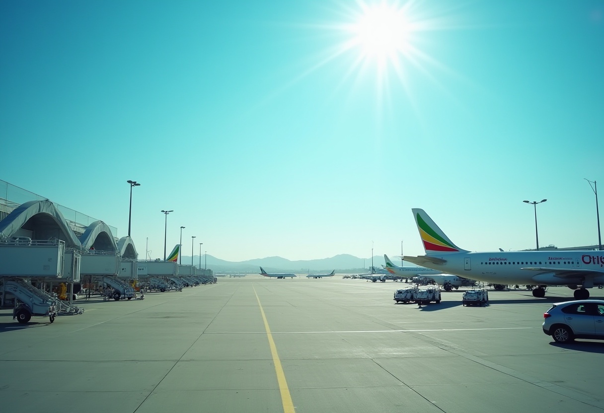 TauMorwe1's tweet card. Ethiopian Airlines unveils $150 million aviation facilities in Addis Ababa to boost fleet support, MRO services.