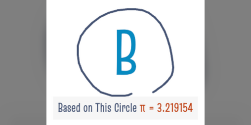 matrix67's tweet card. Can you draw a perfect circle freehand? Play in your browser