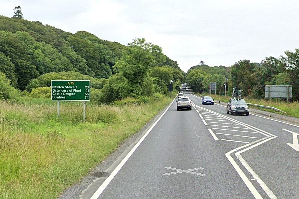 LeeReynoldsUKNI's tweet card. ​The government is to draw up proposals to improve Scotland’s A75 road – a key route for NI freight traffic.