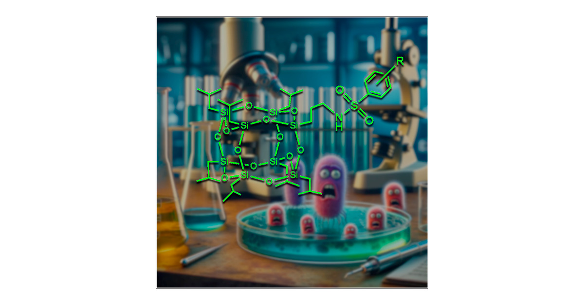 SiliconCage's tweet card. This work introduces a novel class of hybrid antimicrobial agents by integrating sulfone and sulfonamide functionalities with polyhedral oligomeric silsesquioxanes (POSSs). By employing efficient...
