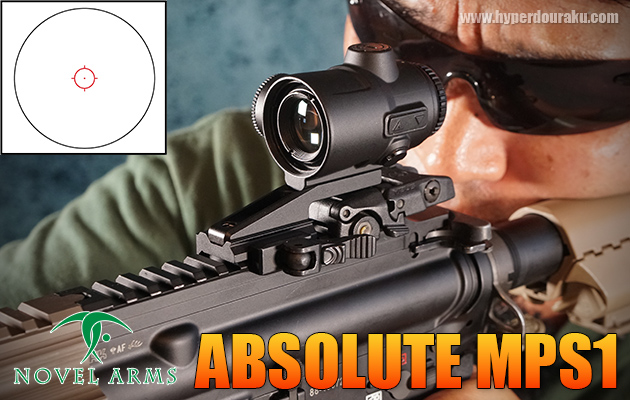hyperdouraku's tweet card. スコープ、ドットサイトの国内メーカー、NOVEL ARMSから等倍プリズムサイトのABSOLUTE MPS1が登場!