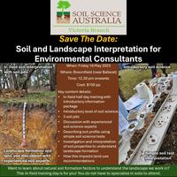 SoilScienceAust's tweet card. Landscape formation and land-use discussion with experienced soil experts. Participants will be shown the use of simple soil tests.