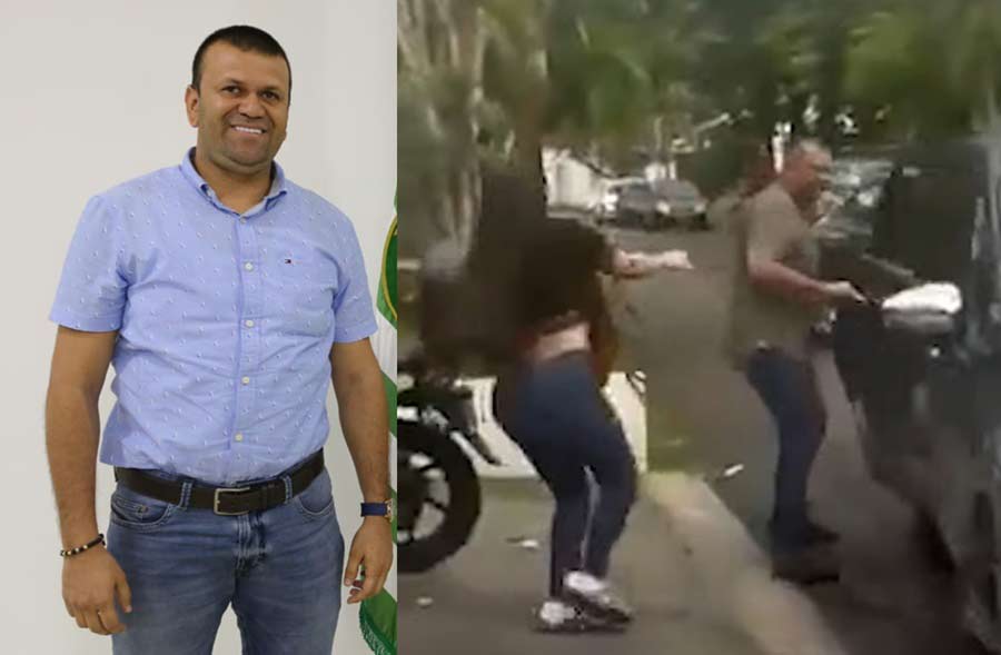 maldadreyes's tweet card. Óscar Olaya López, alcalde de El Dorado en Colombia, fue captado en video saliendo de un hotel junto a una mujer identificada como la ingeniera Tania Solano.