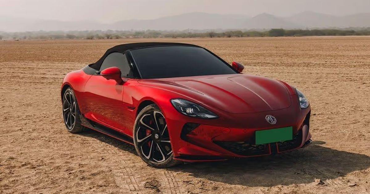 Zigwheels's tweet card. MG has launched the Cyberster in India at Rs 74.99 lakh (ex-showroom). In this report, we take a close look at its details.