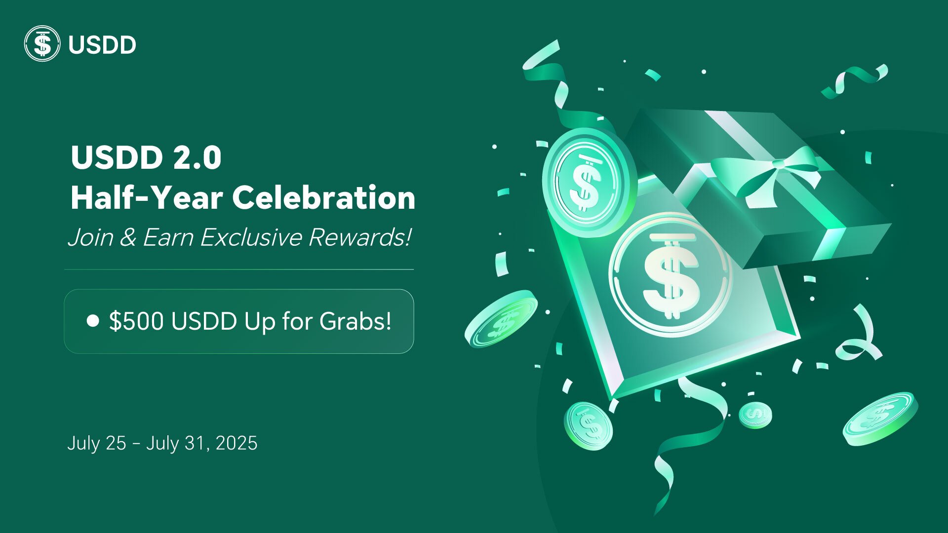usddio's tweet card. A few clicks and the rewards are right in your hand!