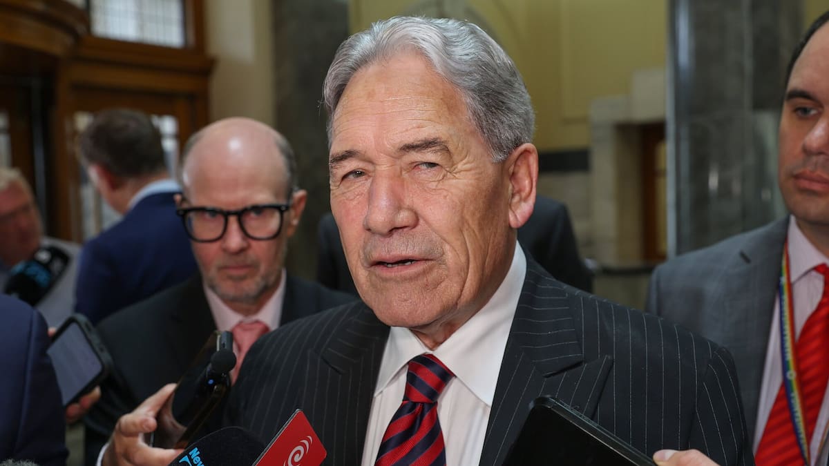 JamieEnsor's tweet card. Party leader Winston Peters denies that NZ First's candidate ranking policy is DEI.