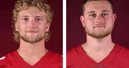 MattBurglund's tweet card. If you’re a fan of the IUP football team, but you don’t know who Brayden Landherr and Ryan Legere are, well … that’s just how they hoped it would be.