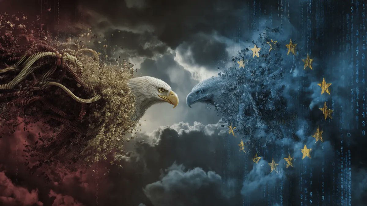 X_net_'s tweet card. Company admits under oath that American authorities can demand European citizen information despite security promises.