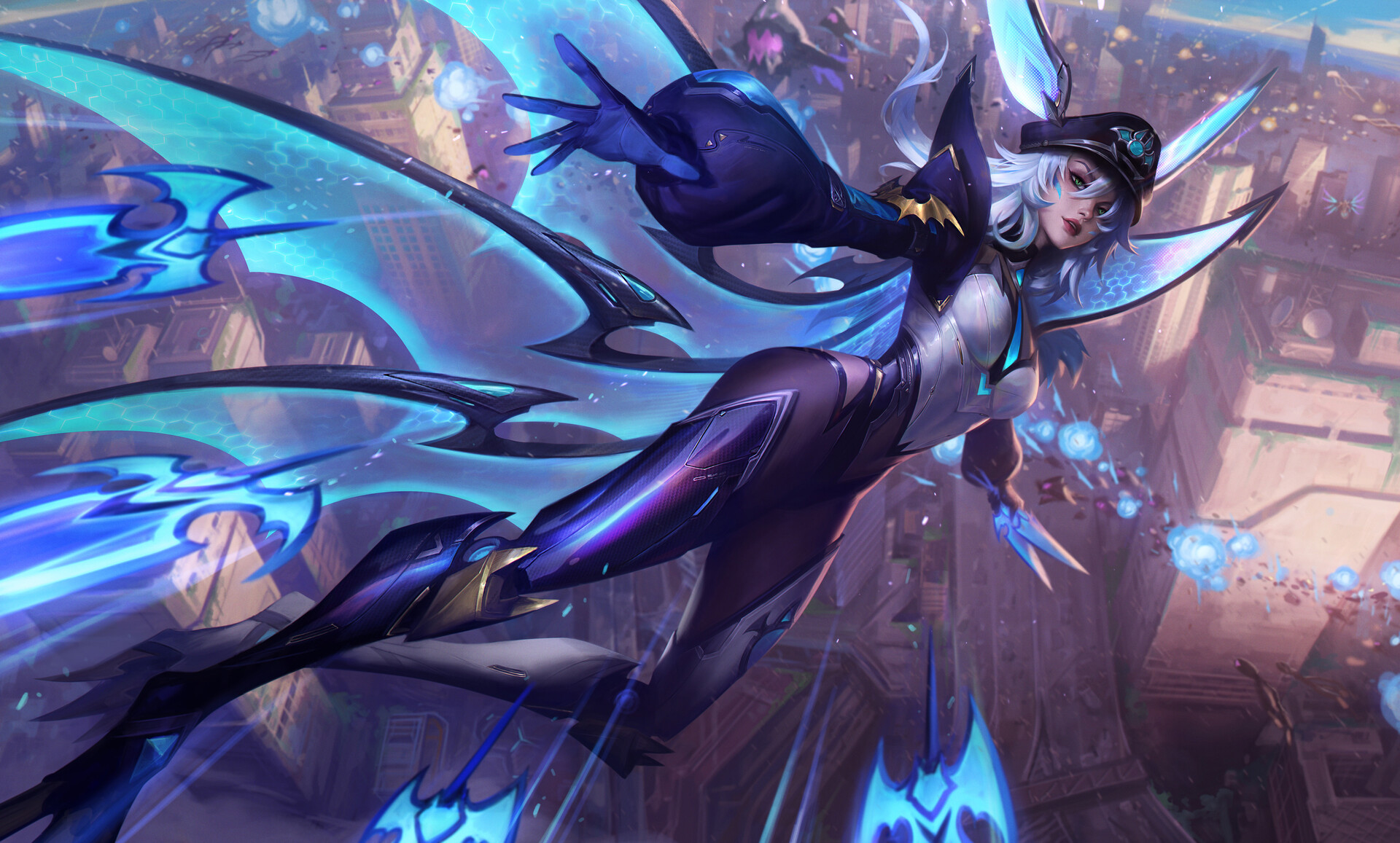 CHENBOWOW's tweet card. Battle bat Xayah joined the Anime squad defending the monster from invading the last human city. Such good opportunity to paint one idea that I saved for one day. it is a big event this mid-year....