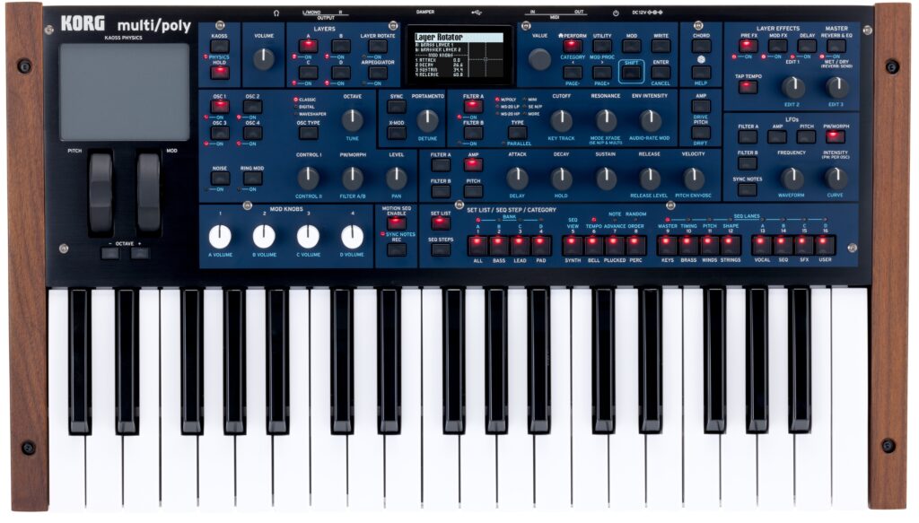 filter_synth's tweet card. 『FILTER Volume.08』掲載特集“シンセサイザーのデザイン”では、魅力的なルックスを持ち個性的なサウンドが出せるシンセサイザーをピックアップ。それぞれの機種の特徴に着目しレビューした記事をWebでも公開！Mono/Polyのデザイン骨子を引き継ぎ多角的に発展したアナログ・モデリング・シンセコルグmulti/polyは、1981年に同社からリリースされたアナログ・シンセの名機Mon...