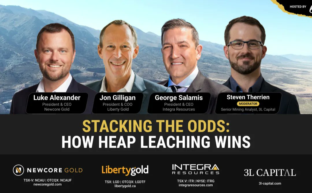 IntegraResource's tweet card. Heap leaching is a simple, cost-effective method for extracting precious metals and is ideal for near-surface oxidized ores. This processing method provides significant cost advantages over traditi...