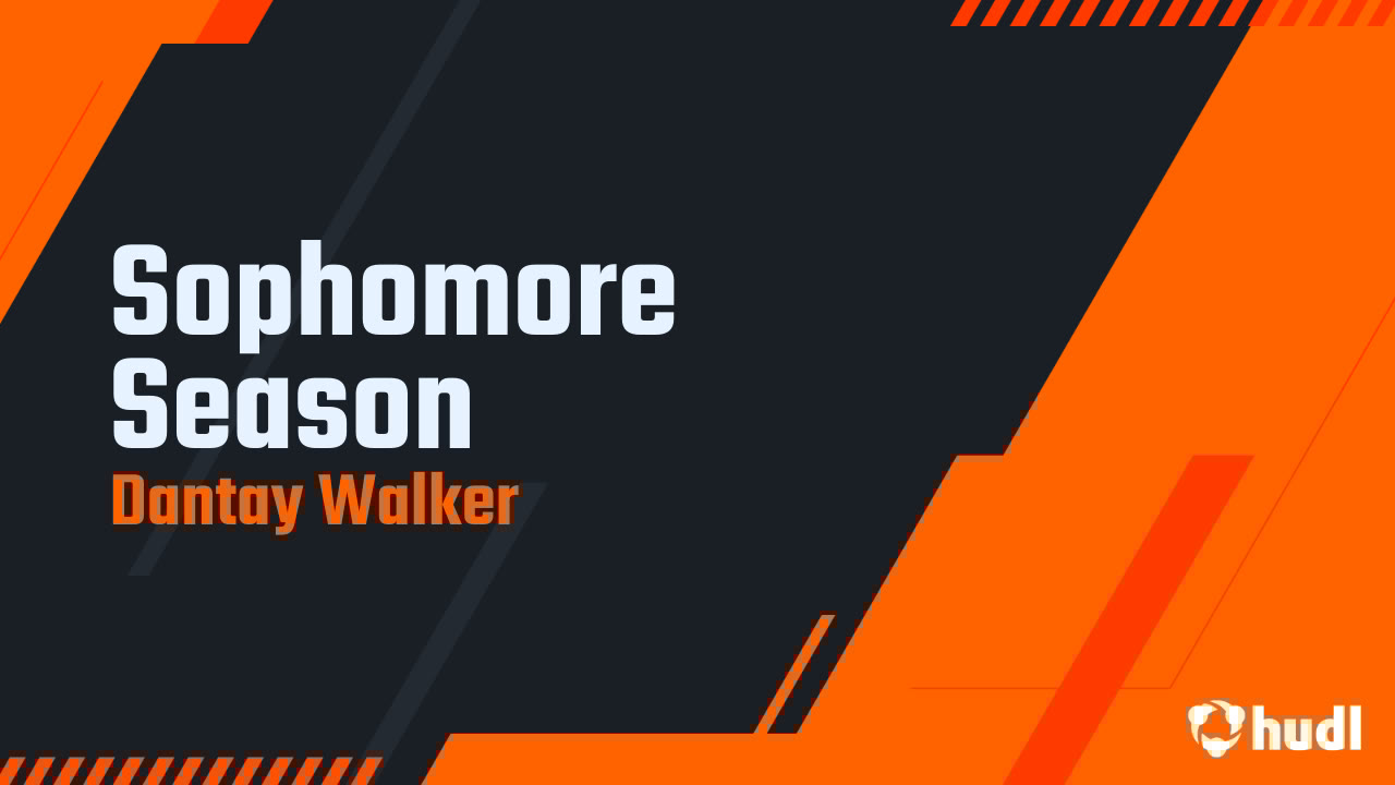 DantayWalker's tweet card. Sophomore Season