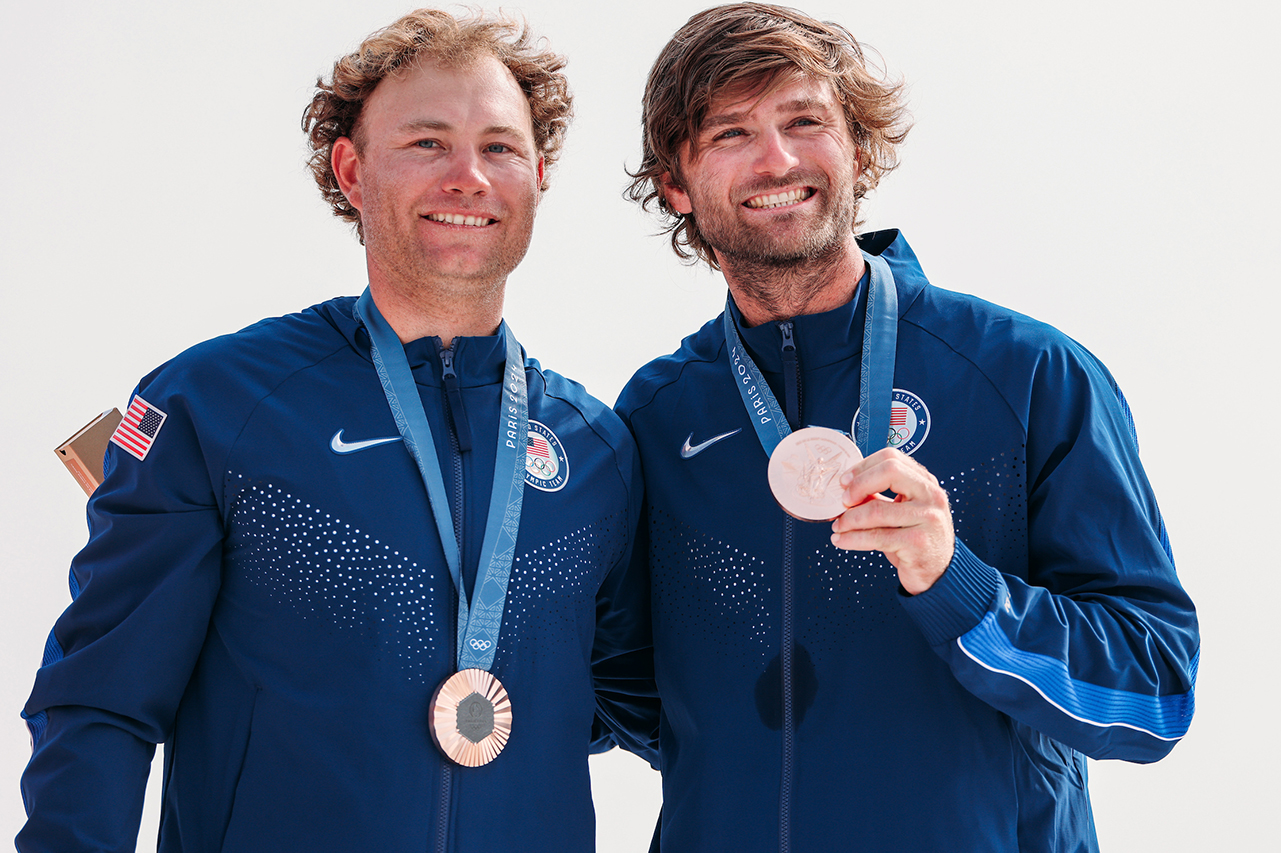 CofC's tweet card. Ian Barrows entered his first season as the College of Charleston sailing team's assistant coach after earning bronze in the Paris Olympics.