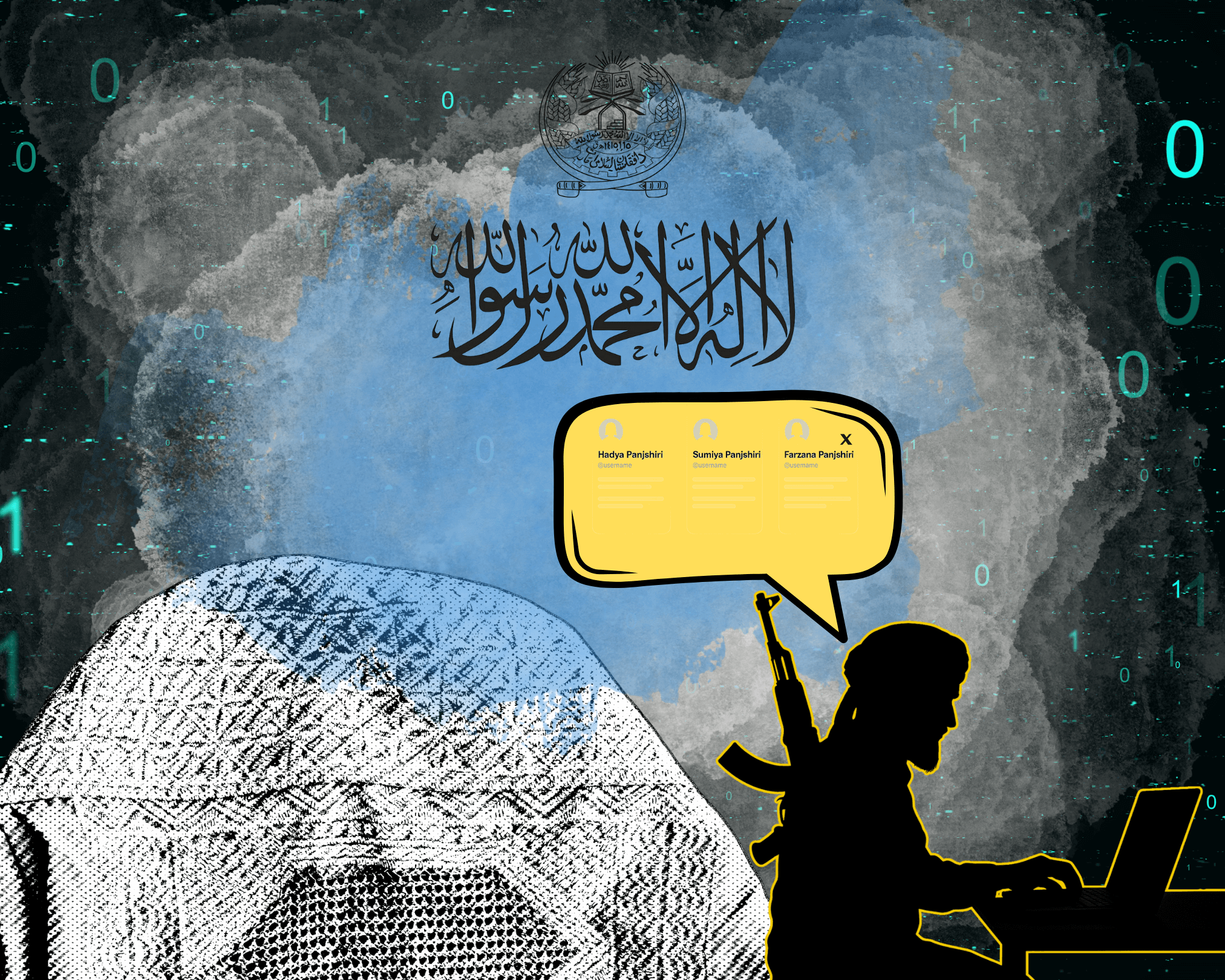 Qaisalamdar's tweet card. How the Taliban use fake identities and bot accounts to simulate support – and exploit the digital space for their propaganda. An investigation into targeted manipulation, virtual control, and the...