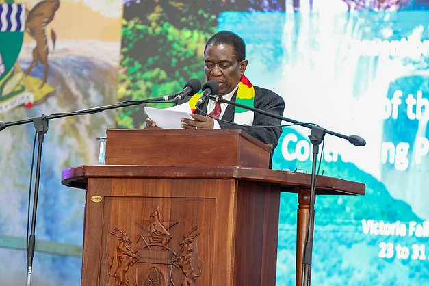 down2earthindia's tweet card. The Ramsar COP15 summit in Victoria Falls, Zimbabwe, has gathered over 3,000 delegates from 172 countries to address the alarming decline of wetlands, which have decreased by 35% since 1970. Zimbab...