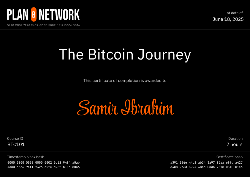 samiromer's tweet card. Let's build together the Bitcoin educational layer