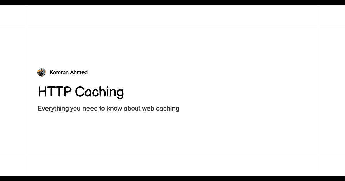 roadmapsh's tweet card. Everything you need to know about web caching