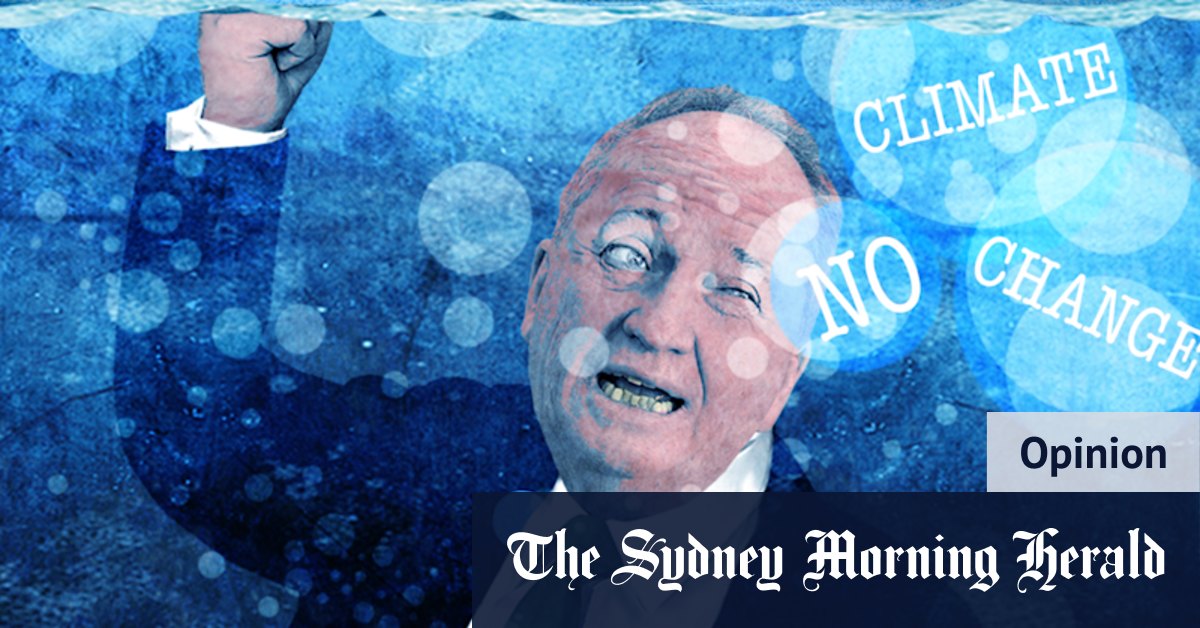 SeanNic's tweet card. Barnaby Joyce gave three reasons for dumping net zero climate change targets. They’re all wrong.