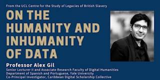 UCLDH's tweet card. A public talk hosted by the UCL Centre for the Study of the Legacies of British Slavery