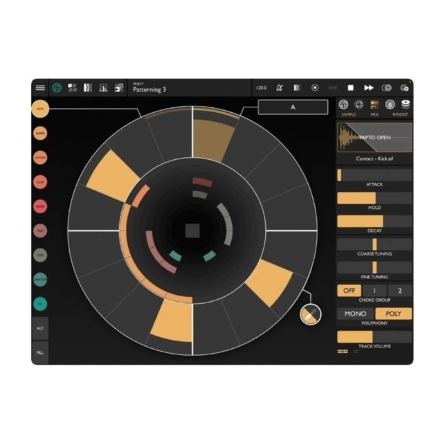 beat_comm's tweet card. Olympia Noise Co. have updated Patterning 3 Drum Machine, currently available for $29.99. What’s new in version 3.2: Patterning 3 elevates the award-winning circular drum machine experience to...