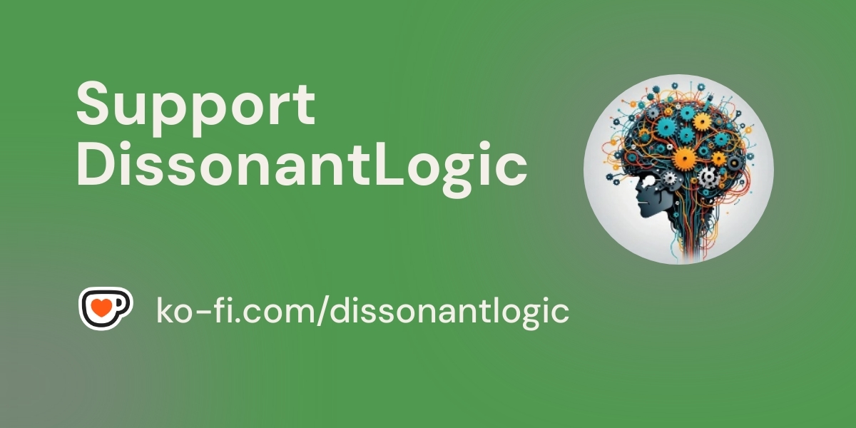 DissonantLogic's tweet card. Support DissonantLogic