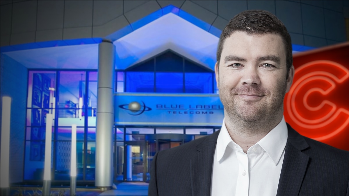 mybroadband's tweet card. Portfolio manager Philip Short says Blue Label Telecoms is the JSE’s top-performing stock since September 2023, with gains exceeding 400%, and could double again.
