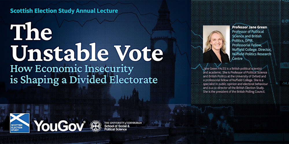ScotVoting's tweet card. We welcome Professor Jane Green to give the annual lecture for the Scottish Election Study