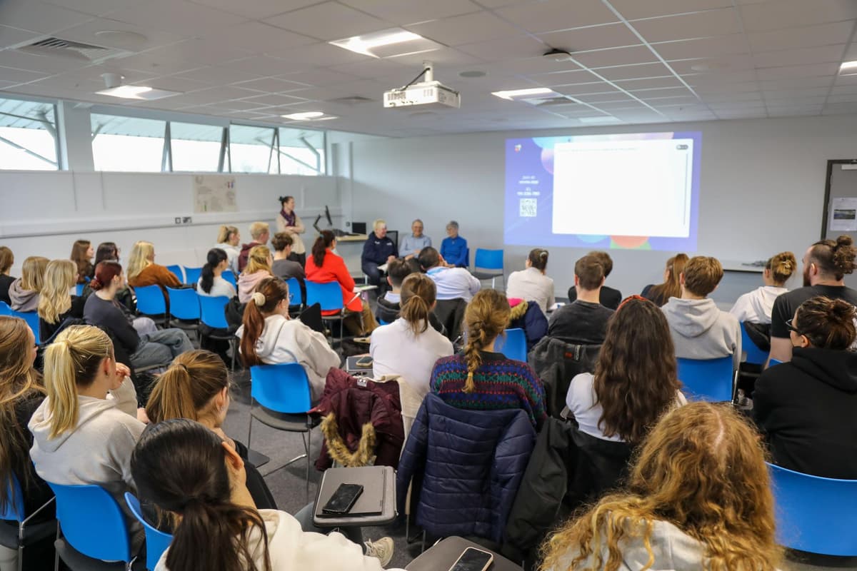 Time4Dementia's tweet card. Physiotherapy students at the University of Chichester taking part in the pioneering Time For Dementia scheme met with a person with dementia last week as part of their preparations.