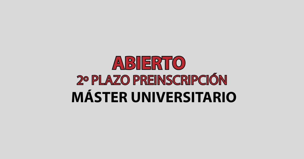 madesod_umh's tweet card. Abierto segundo plazo de admisión a másteres universitarios Desde el 11 de julio a partir de las 12:00 horas y hasta el 17 de julio abre el 2º plazo de preinscripción de másteres universitarios de la...