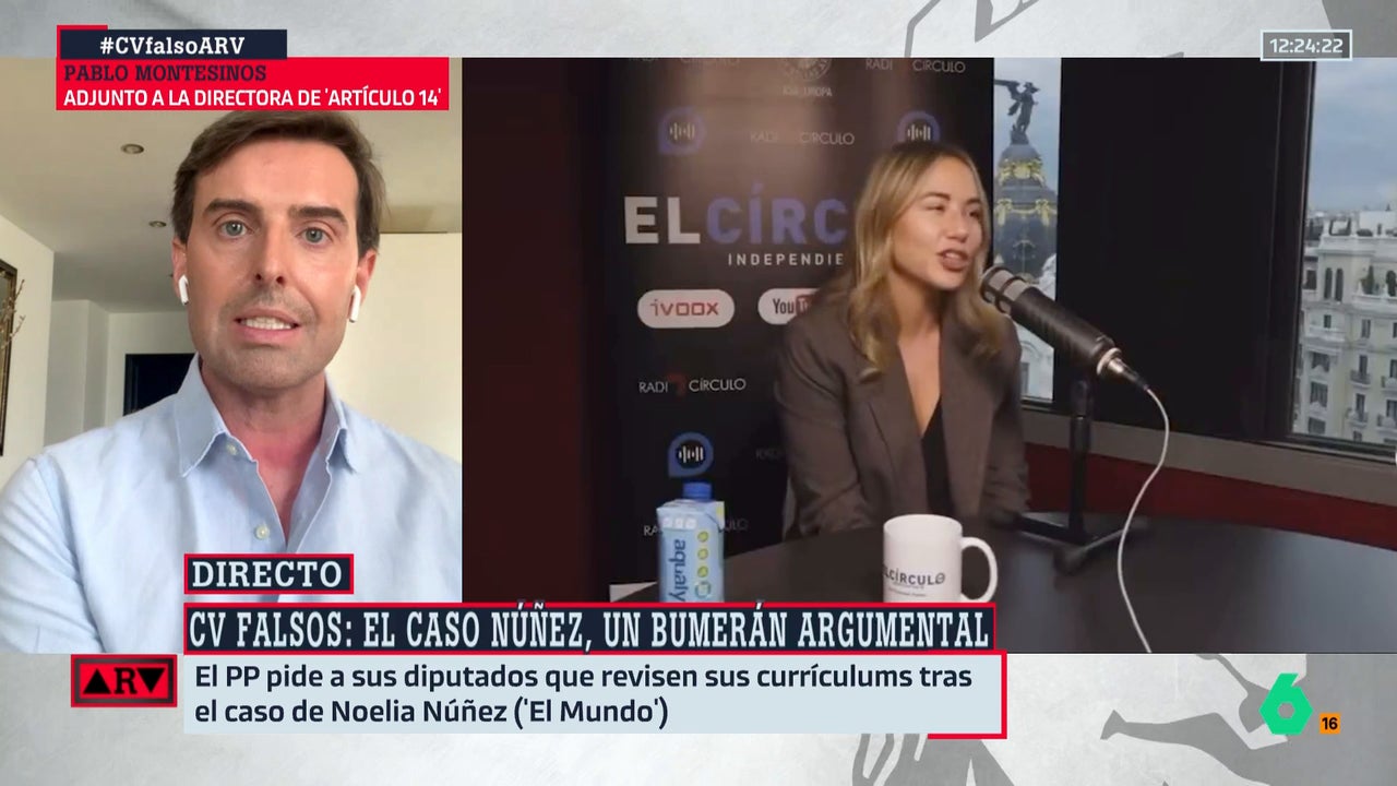 DebatAlRojoVivo's tweet card. Qué está diciendo: 'Más de uno, te lo puedo asegurar, echó un ojo a qué es lo que había puesto en los canales oficiales sobre esos currículum vítae', cuenta el periodista, que confirma que en el PP...