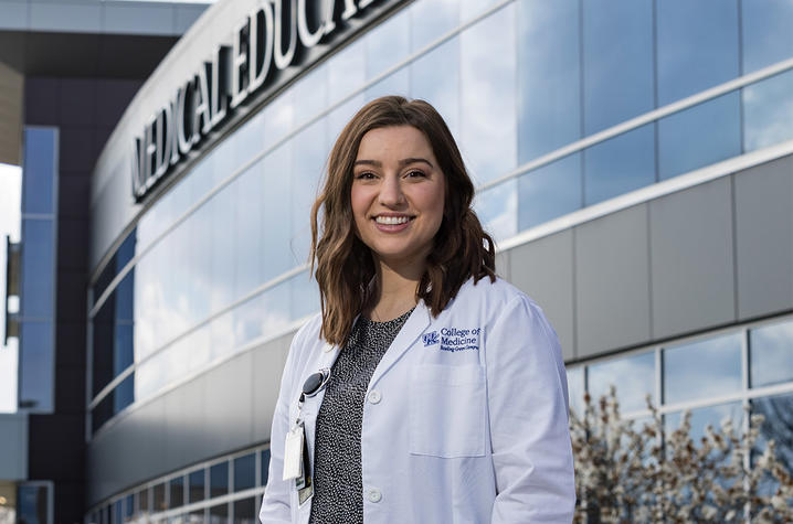 UKYMedicine's tweet card. From undergrad to patient to physician: Student’s journey comes full circle at UK