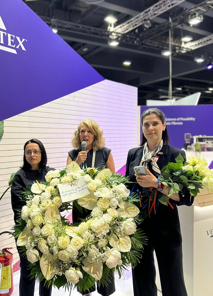 VertexSaveUs's tweet card. At many major cystic fibrosis conferences including in Vienna, Glasgow, Phoenix, Boston, and now Milan - Vertex Pharmaceuticals takes centre stage to promote their image. But away from the spotlight...