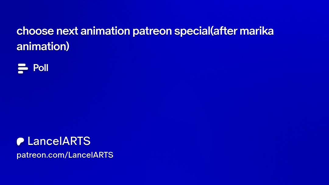 LancelArts's tweet card. Get more from LancelARTS on Patreon