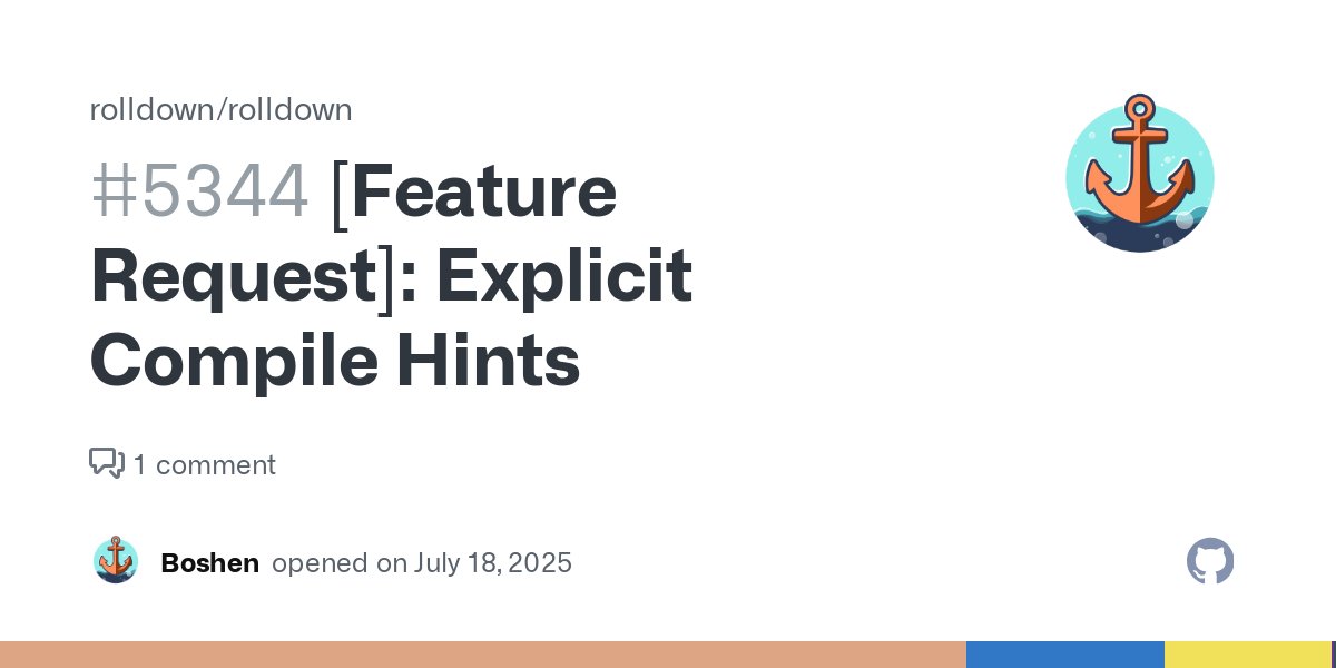 boshen_c's tweet card. What problem does this feature solve? https://v8.dev/blog/explicit-compile-hints What does the proposed API look like? Either: Able to manually configure a chunk to include the //# allFunctionsCall...