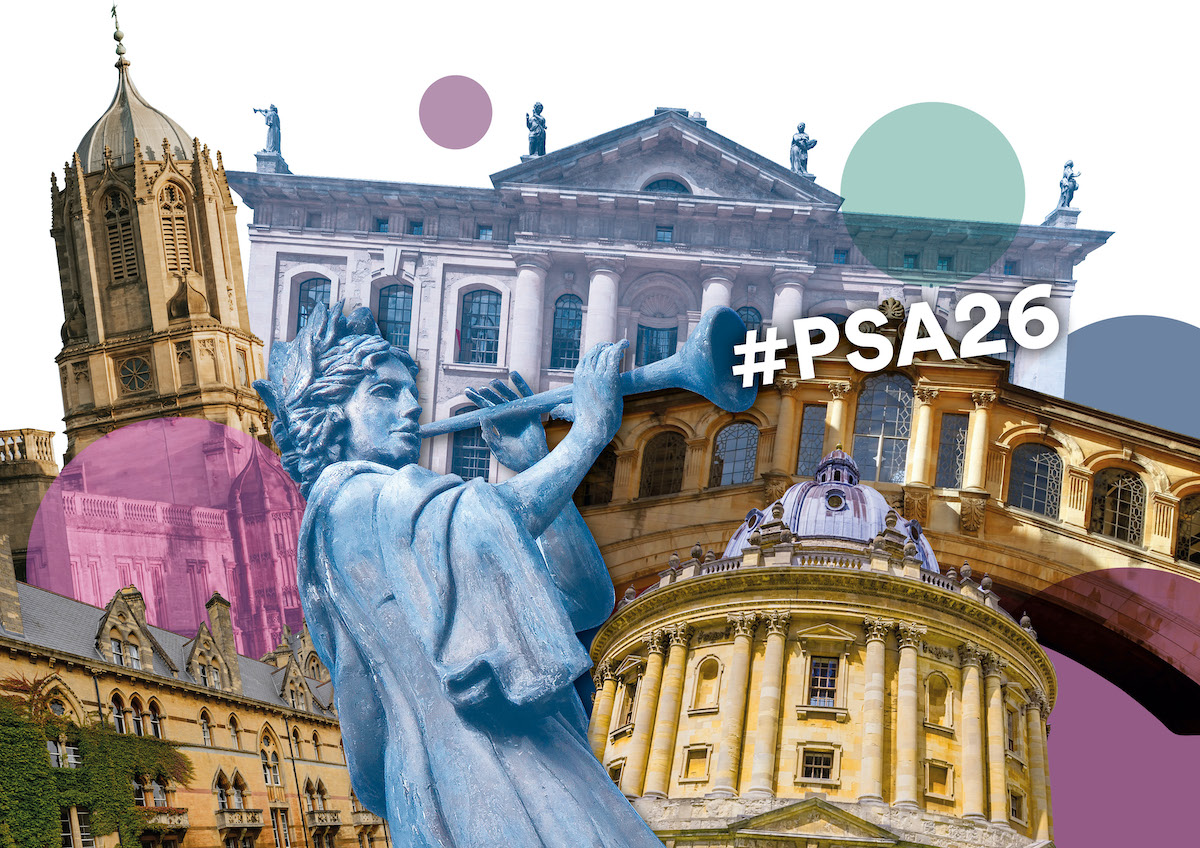 PolThought's tweet card. Political Studies Association 76th Annual International ConferencePSA26: Political Studies Futures30 March – 1 April 2026, Oxford Join us in Oxford for PSA26 to discuss 'Political Studies Futures'Our