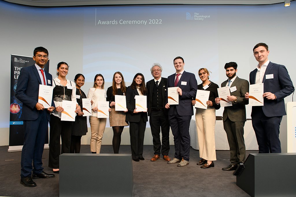ThePhySoc's tweet card. The Physiological Society's Rob Clarke Awards recognise excellence in undergraduate physiology projects. Submit your abstract and present.