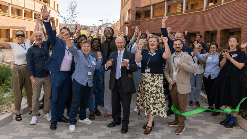 GoldsmithsUoL's tweet card. Goldsmiths and Phoenix Community Housing launch Melfield Gardens – an award-winning, intergenerational housing scheme in Lewisham that brings together students and residents aged 55+ in a new model...