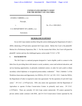 jheckmanWFED's tweet card. MEMORANDUM OPINION regarding the plaintiffs' 3 Motion for a Preliminary Injunction. See text for details. Signed by Judge Dabney L. Friedrich on July 25, 2025. (lcdlf2)