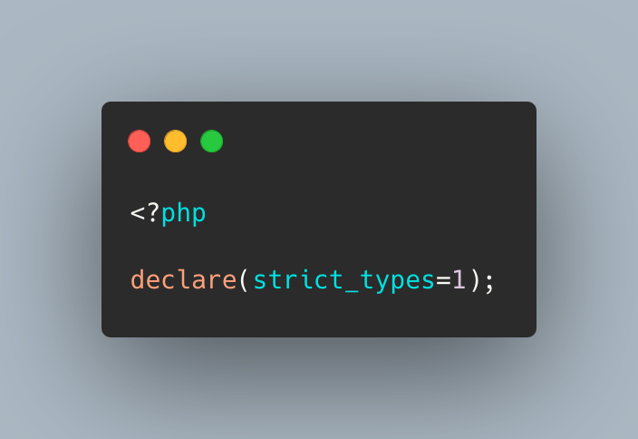 BackEndTea's tweet card. declare(strict_types=1) makes your code more strict, but what does it actually do?