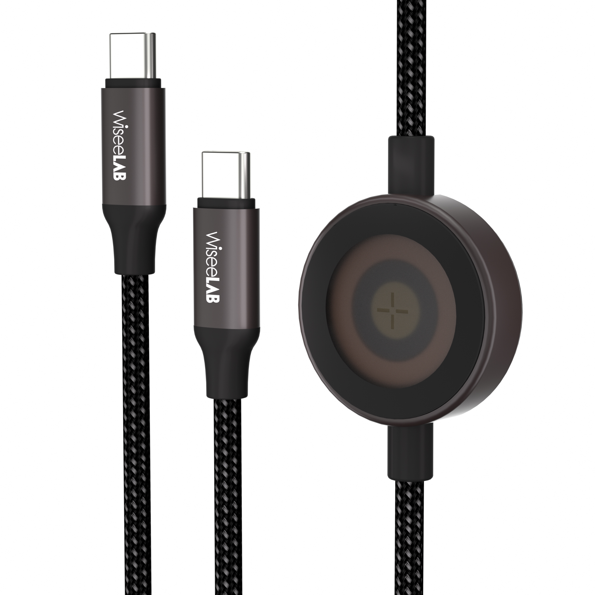 WiseeLAB_Japan's tweet card. 【MagLink ML302｜2in1マグネット式USB-C充電ケーブル】Appleユーザーに最適。USB-C経由で最大60Wの急速充電と、Apple Watchの磁気ワイヤレス充電をこれ1本で実現。ノートPC/iPhone/iPad・Apple Watchをまとめてスマートに充電。デスクもバッグもすっきり整理。複数デバイスを持ち歩く人にぴったりな、機能美と効率を両立した次世代充電ソリューション。