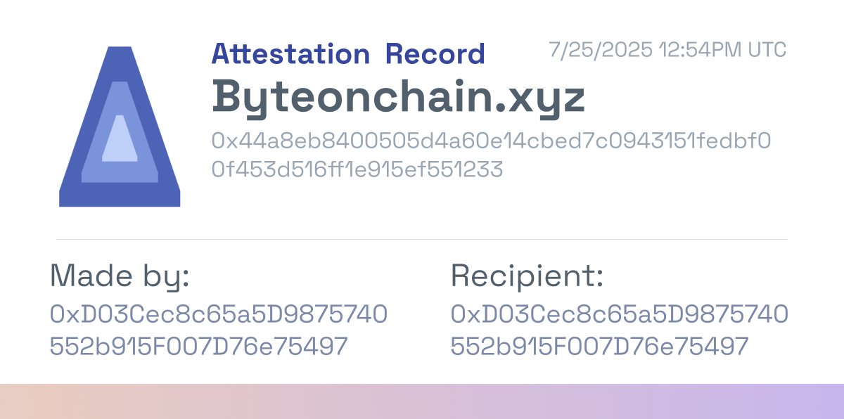 undertake_4's tweet card. View attestation details for 0x44a8...51233 on EAS - Ethereum Attestation Service.