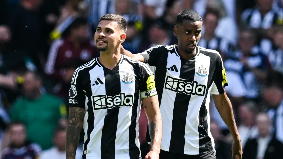 PureFootball_co's tweet card. Newcastle United’s midfield star Bruno Guimaraes has publicly expressed his support for teammate Alexander Isak, highlighting their close bond as the Swedish striker faces a challenging period. In...