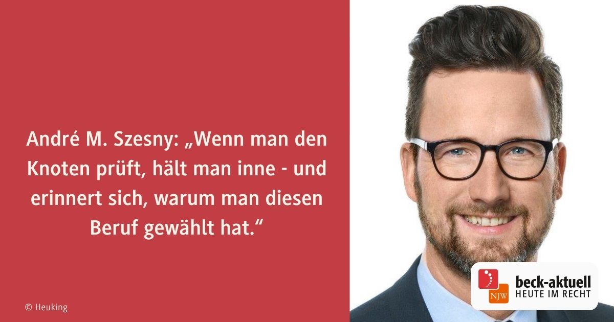 beckonlinede's tweet card. Ein Stück Seide, das nicht die Welt bedeutet, aber doch eine Haltung: Strafverteidiger André M. Szesny darüber, warum er den Gerichtssaal nicht ohne Krawatte betritt.