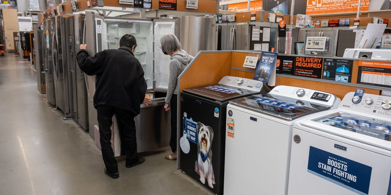WSJecon's tweet card. Total orders for goods made to last at least three years, such as automobiles, planes and electronic equipment, were 9.3% lower in June than in May, Commerce Department data said Friday. Economists...