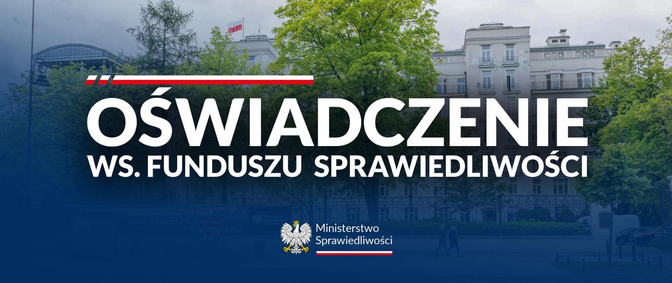ZuzannaRB's tweet card. Publikujemy oświadczenie Wiceministry Sprawiedliwości Zuzanny Rudzińskiej-Bluszcz dotyczące Funduszu Sprawiedliwości.